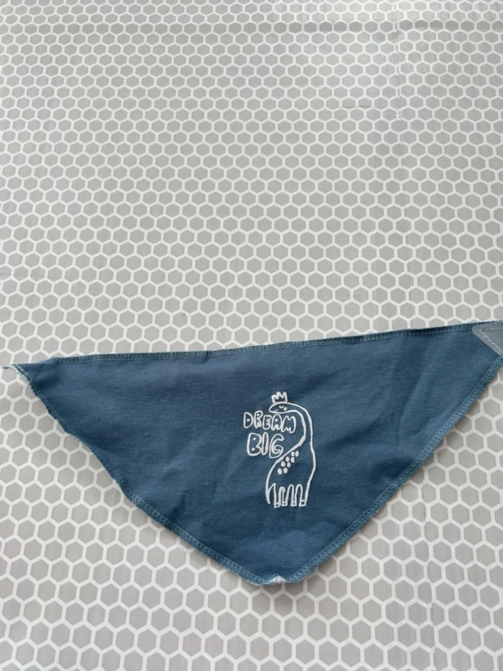 Bundle of Seven Baby Bandana Bibs in Blue & Neutral Tones